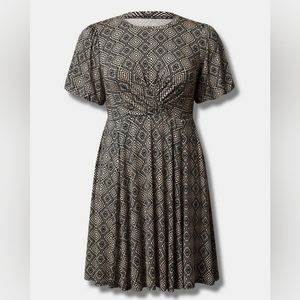 Torrid Mini Super Soft Balloon Sleeve Aline Dress